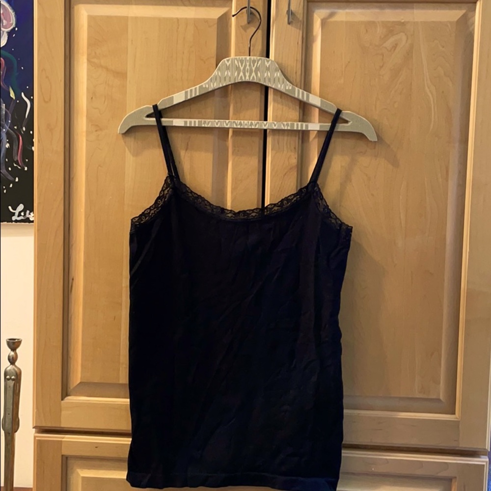 Lace trimmed tank top